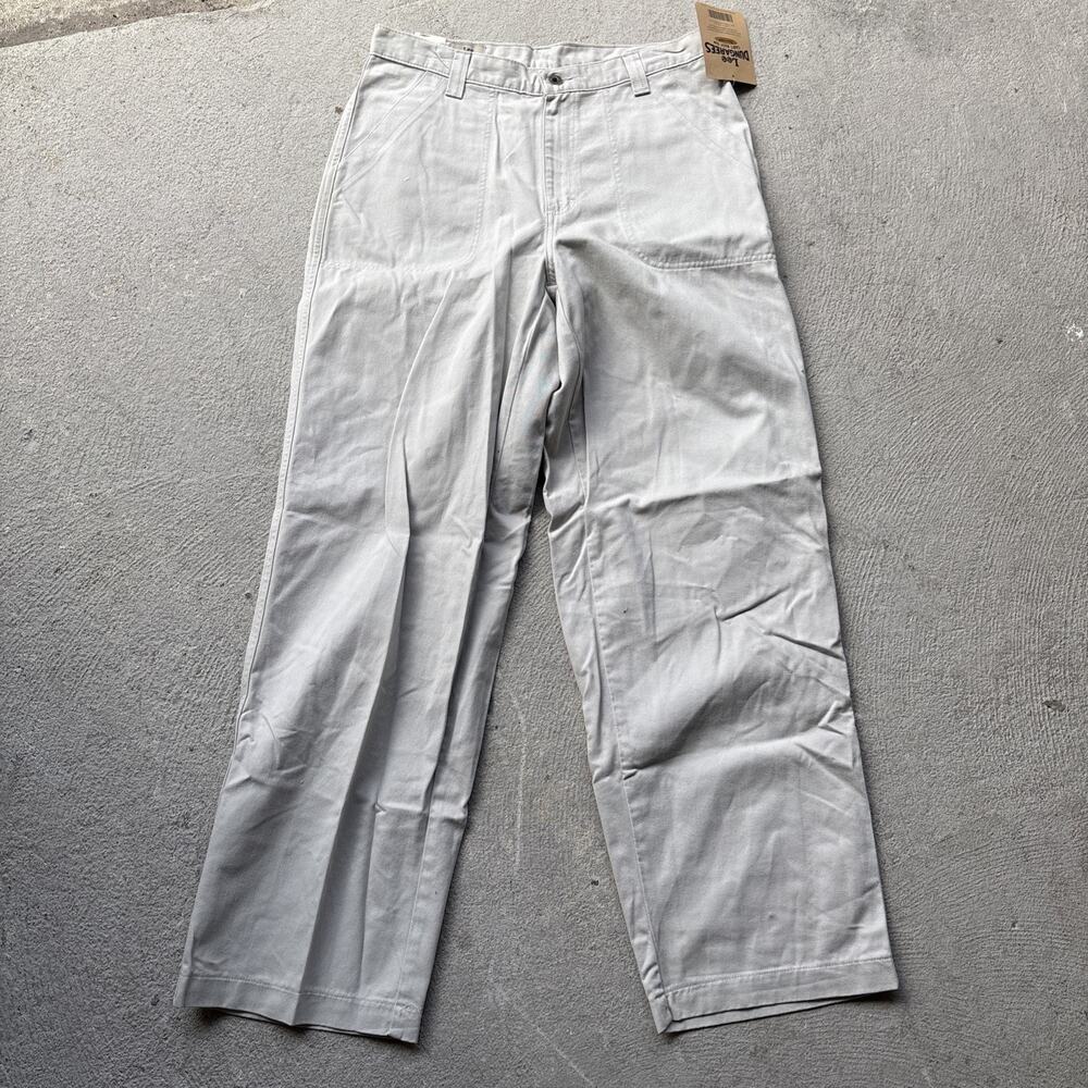 Vintage Riveted LEE Fatigue Utility Pants Wide Relaxed Khaki Tan Juniors 13 M